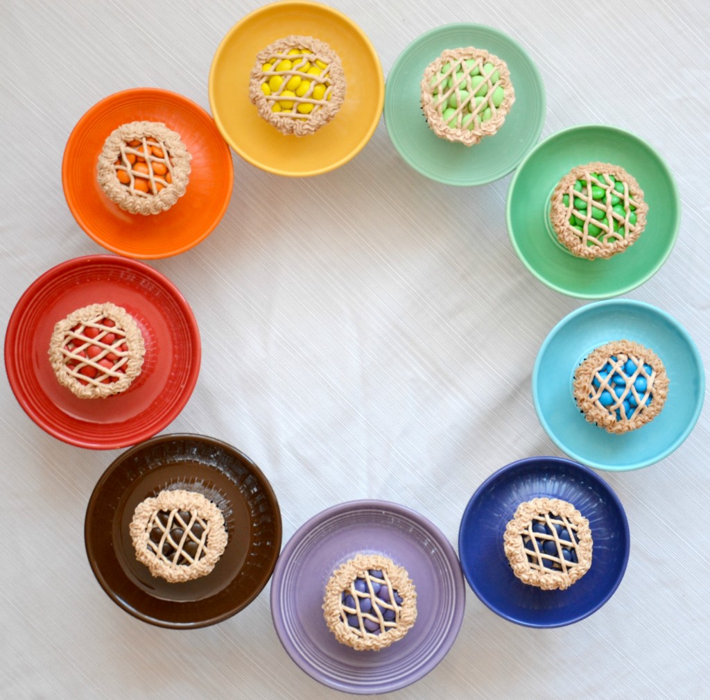 rainbow cupcake circle 747