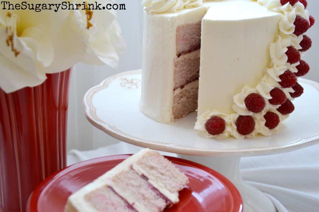 white cake raspberry swoop 044 slice tss
