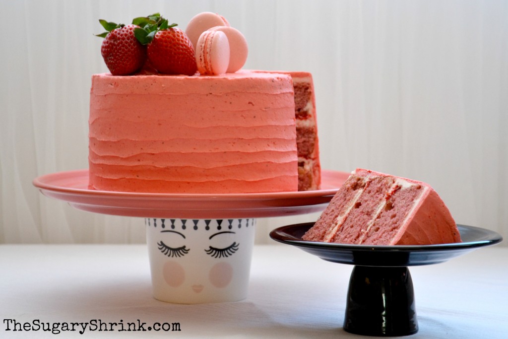 strawberry macaron cake 431 tss