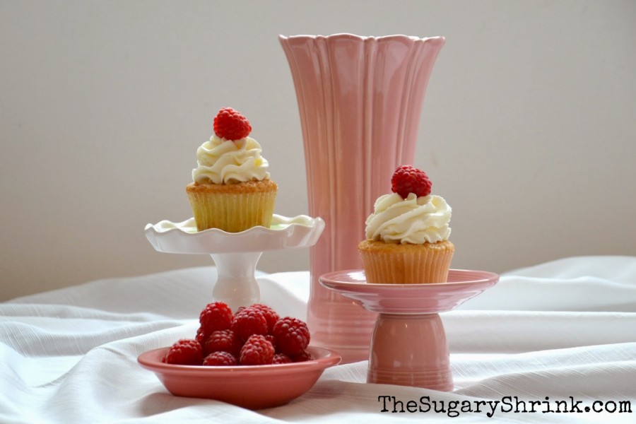 white choc raspberry cupcake tss