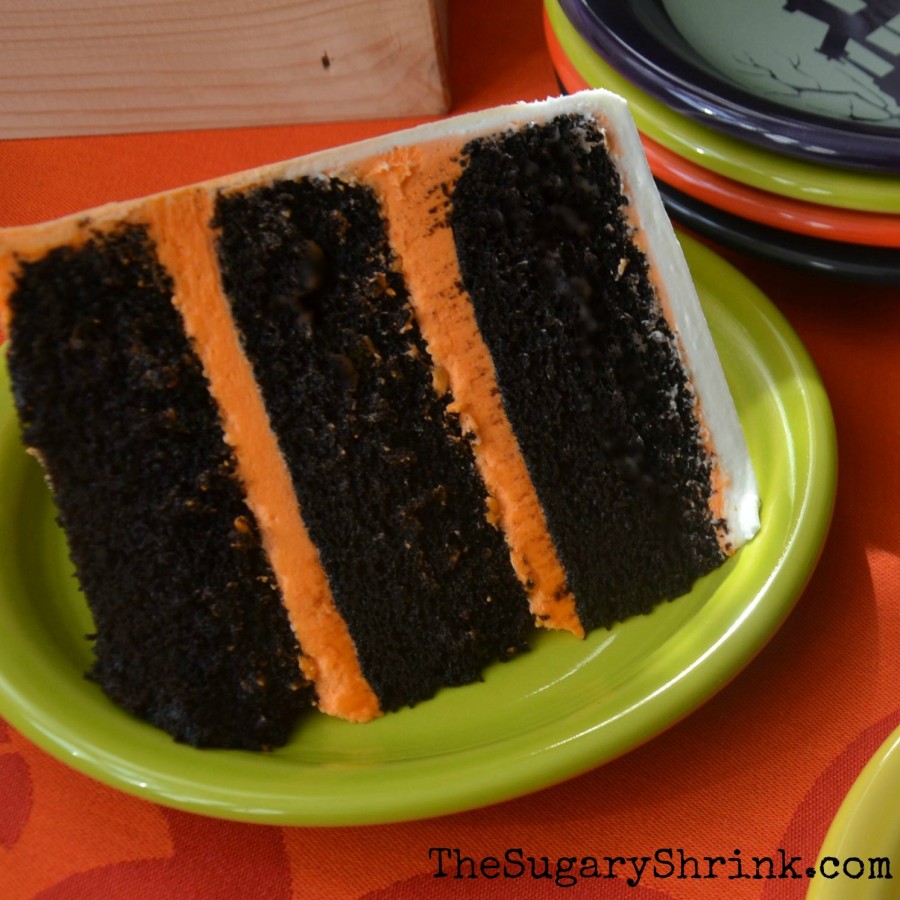 halloween cake choc slice insta