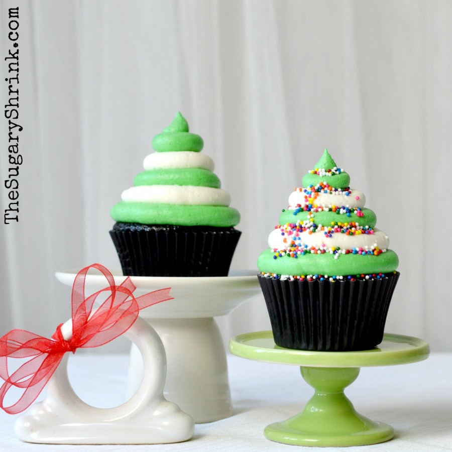 choc cupcake xmas tree stripe 428 insta