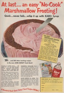 vintage cake ad frosting