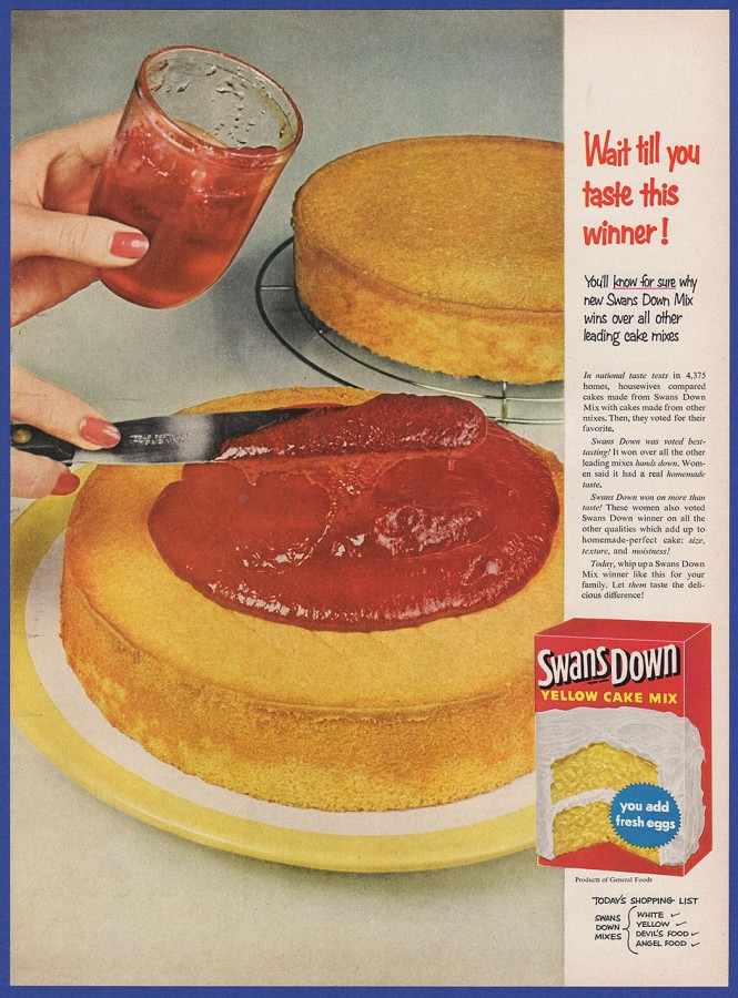 vintage cake ad jelly