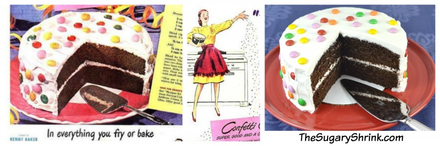 vintage ad confetti cake tss